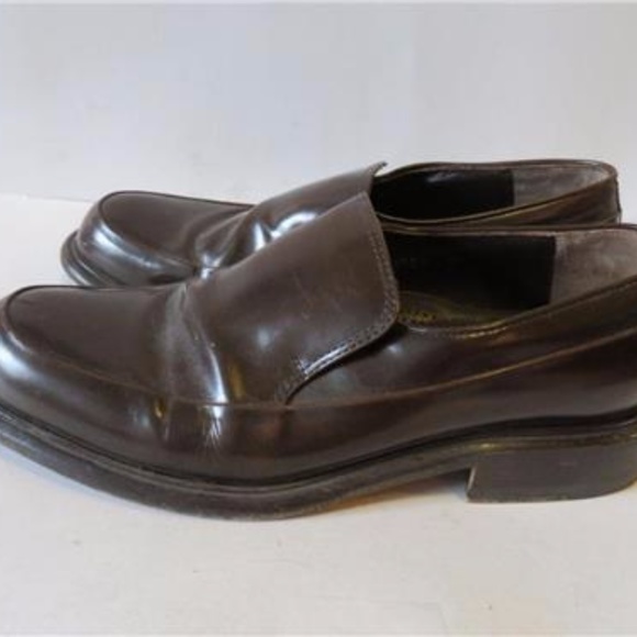 DAVID & JOAN COUTURE BROWN LEATHER LOAFER SIZE 8.5 - Picture 3 of 6